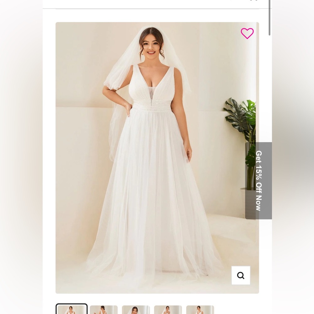 Wedding/Prom dress of your dreams! Ivory mesh dress, worn once! Like new
